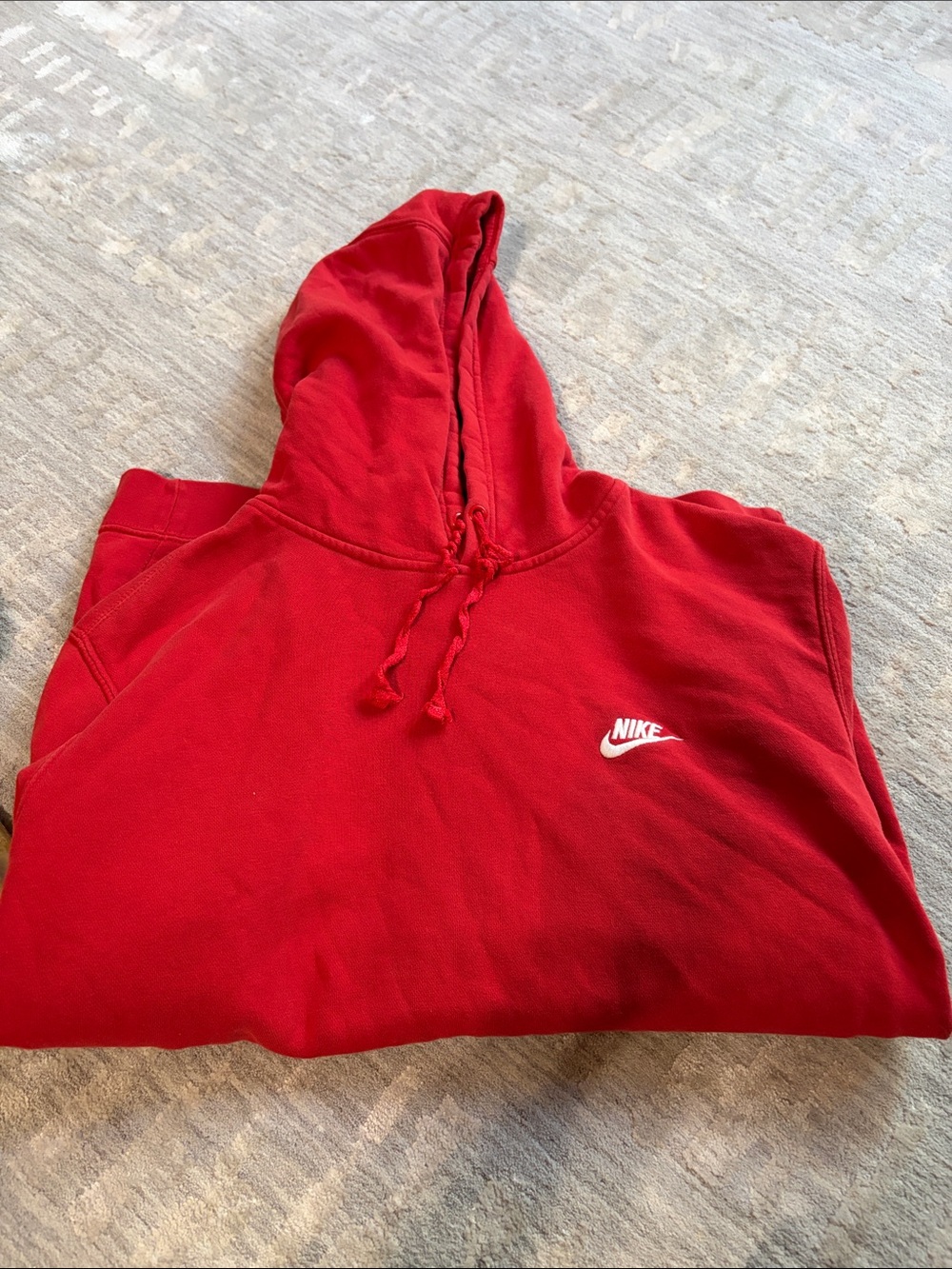 Nike Kids Red Hooded Sweatshirt